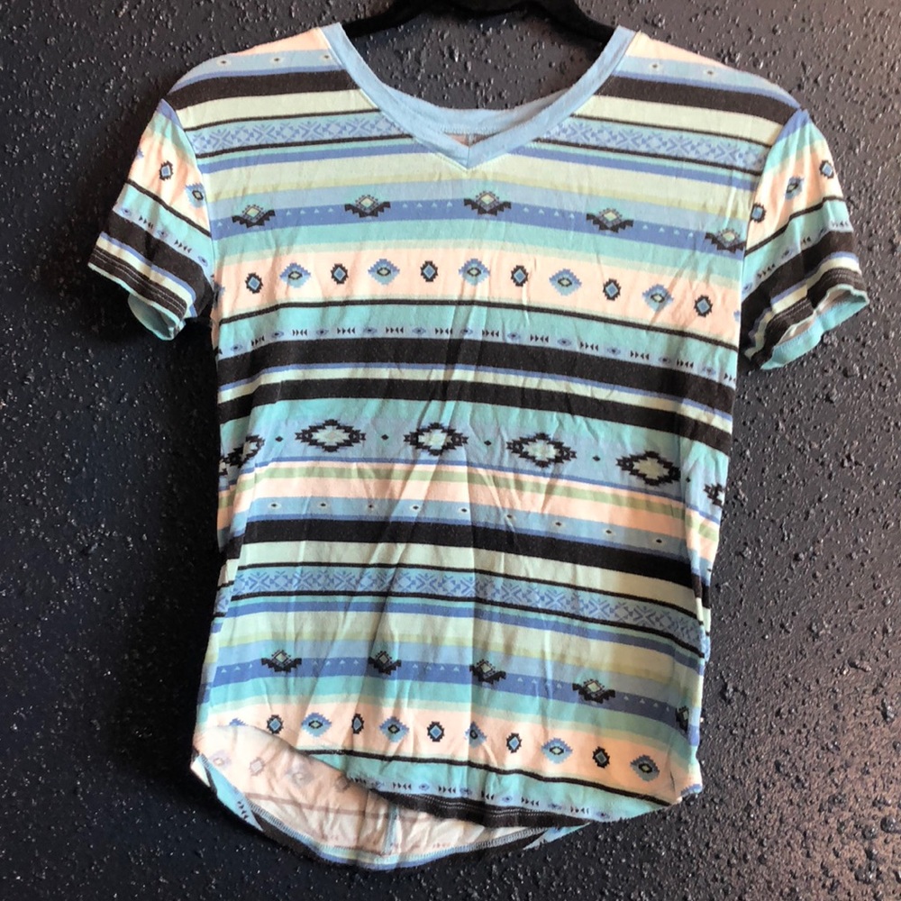 Aztec print tee